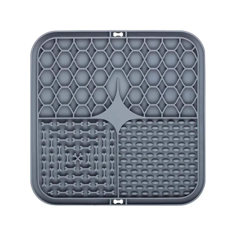 Silicone Pet Placemat for Slow Feeding - Cat and Dog Lick Mat for Controlled Eating - Feeding Supplies for Cats and Dogs