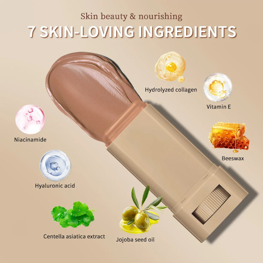 Lakerain Solid Tinted Moisturizing Serumb, Weightless, Breathable, Second-Skin Feel, Eauty Balm Serum Boosted Skin Tint Makeup