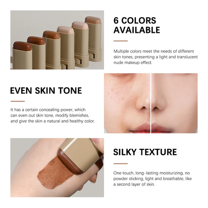 Lakerain Solid Tinted Moisturizing Serumb, Weightless, Breathable, Second-Skin Feel, Eauty Balm Serum Boosted Skin Tint Makeup