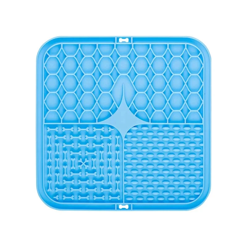 Silicone Pet Placemat for Slow Feeding - Cat and Dog Lick Mat for Controlled Eating - Feeding Supplies for Cats and Dogs