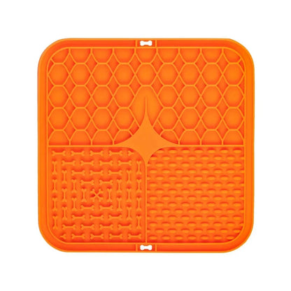 Silicone Pet Placemat for Slow Feeding - Cat and Dog Lick Mat for Controlled Eating - Feeding Supplies for Cats and Dogs