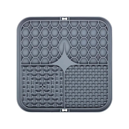 Silicone Pet Placemat for Slow Feeding - Cat and Dog Lick Mat for Controlled Eating - Feeding Supplies for Cats and Dogs