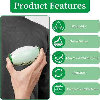 Washable Reusable Pet Hair Remover Roller - Portable Lint Cleaner for Clothing and Fabrics, Ideal for Cat and Dog Hair Removal