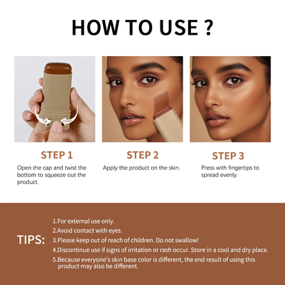 Lakerain Solid Tinted Moisturizing Serumb, Weightless, Breathable, Second-Skin Feel, Eauty Balm Serum Boosted Skin Tint Makeup