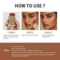 Lakerain Solid Tinted Moisturizing Serumb, Weightless, Breathable, Second-Skin Feel, Eauty Balm Serum Boosted Skin Tint Makeup